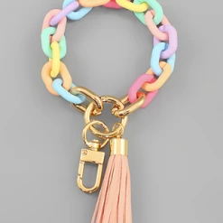 Purple Door Boutique Multicolor Chain Bracelet Keychain Accessories/Gifts