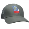 Peach State Pride 'Georgia Flag' Mesh Back Trucker Hat- Charcoal