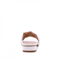 Shu Shop New Arrivals Denis White Quilted Slide Sandals