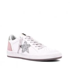 Shu Shop Shoes Paz Silver Sparkle Star Sneakers