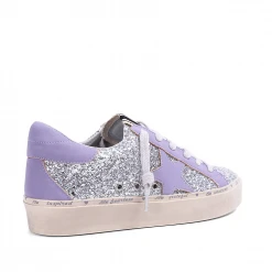 Shu Shop New Arrivals Pixie Silver Sparkle Star Sneakers