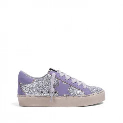 Shu Shop New Arrivals Pixie Silver Sparkle Star Sneakers