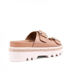 Shu Shop Xyla Tan Slide Sandals