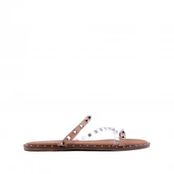Shu Shop Bellarina Nude Studded Sandals