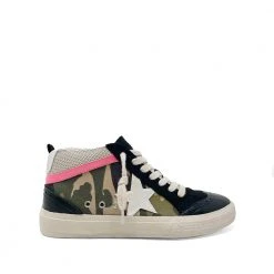 Shu Shop New Arrivals Rina Camo High Top Sneakers