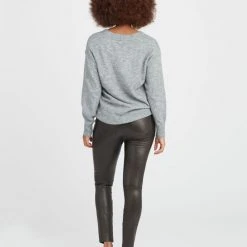 Spanx Leather Like Black Skinny Pants