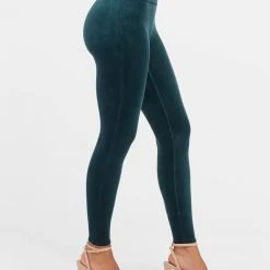 Spanx Malachite Velvet Leggings
