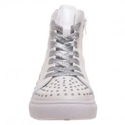 Purple Door Boutique Studded Star High Top Sneakers Shoes
