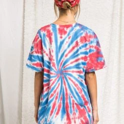 Purple Door Boutique Tie Dyed USA Graphic Tee New Arrivals