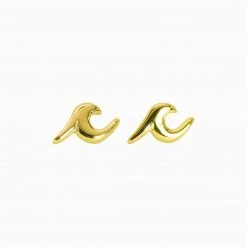 Jewelry Pura Vida Wave Stud Earrings - Gold
