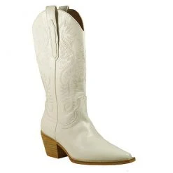 Purple Door Boutique Hanan White Cowgirl Boot