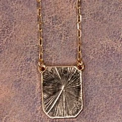 Purple Door Boutique Lovely Marble Initial Necklace Jewelry