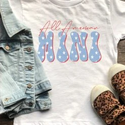 Purple Door Boutique Youth All American Mini Graphic Tee Graphic Tees