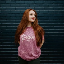 Purple Door Boutique New Arrivals Amazing Grace Purple Graphic Tee