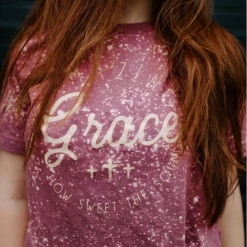 Purple Door Boutique New Arrivals Amazing Grace Purple Graphic Tee