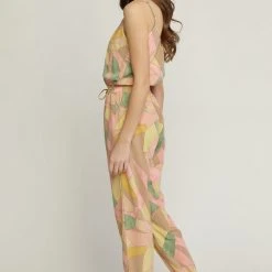 Purple Door Boutique Aztec Daydreams Sage Lemon Jumpsuit New Arrivals