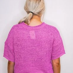 Purple Door Boutique Lovely Spirit Orchid Knit Top