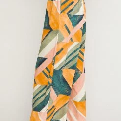 Purple Door Boutique Green Abstract Wide Leg Pants New Arrivals