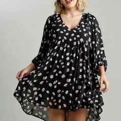 Purple Door Boutique Running Wild Black Animal Print Babydoll Dress Summer SALE