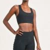 Mono B Athleisure New Arrivals Mono B Black Y-Back Sports Bra