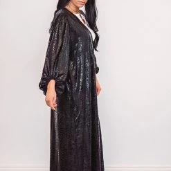 Purple Door Boutique First Love Black Snake Print Duster