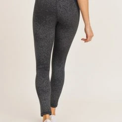 Mono B Athleisure Mono B Black Flake Foil Leggings