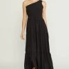 Purple Door Boutique New Arrivals Black One Shoulder Maxi Dress
