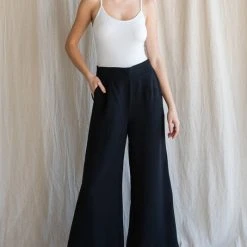Purple Door Boutique Seaside Trip Black Pants New Arrivals
