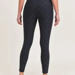 Mono B Athleisure Mono B Black Star Jacquard Leggings New Arrivals