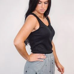 Purple Door Boutique Fly To The Stars Grey Shorts