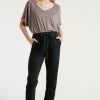 Purple Door Boutique New Arrivals Cozy Days Black Mineral Washed Joggers