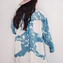 Purple Door Boutique Cloud Washed Denim Tunic Dress