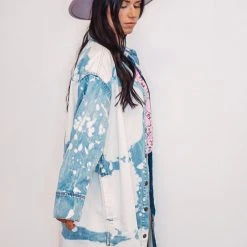 Purple Door Boutique Cloud Washed Denim Tunic Dress