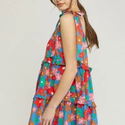 Purple Door Boutique Floral Love Blue Mini Dress New Arrivals