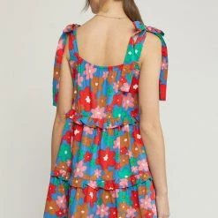 Purple Door Boutique Floral Love Blue Mini Dress New Arrivals