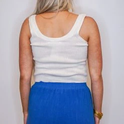 Purple Door Boutique All Mine Linen Cobalt Blue Shorts New Arrivals
