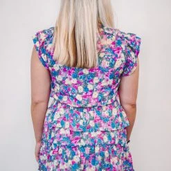 Purple Door Boutique Floral Wonders Smocked Pink Dress