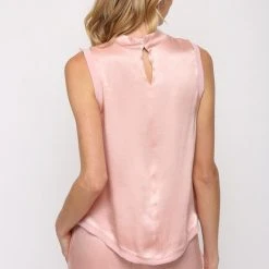 Purple Door Boutique Summer SALE Sweet Moments Blush Satin Top
