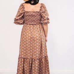 Purple Door Boutique Paisley Love Mauve Midi Dress