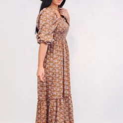 Purple Door Boutique Paisley Love Mauve Midi Dress