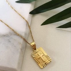 Bracha Jewelry Bracha Truth Card Cross Pendant Necklace Accessories/Gifts