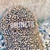 Purple Door Boutique Headwear Brunette Leopard Print Hat