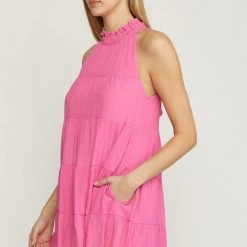 Purple Door Boutique New Arrivals Sunday Morning Pink Dress