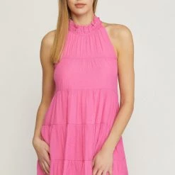 Purple Door Boutique New Arrivals Sunday Morning Pink Dress