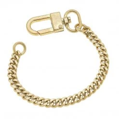 Canvas Jewelry Canvas Wren Delicate Curb Chain Bracelet Worn Gold