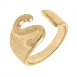 Canvas Jewelry Canvas Kingston Adjustable Initial Ring