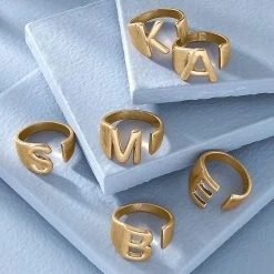 Canvas Jewelry Canvas Kingston Adjustable Initial Ring