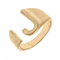 Canvas Jewelry Canvas Kingston Adjustable Initial Ring