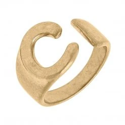 Canvas Jewelry Canvas Kingston Adjustable Initial Ring