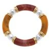 Canvas Jewelry Canvas Lelani Rusty Caramel Resin Bracelet